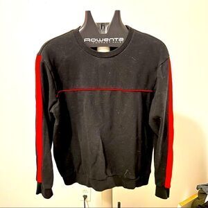 Forever 21 Black Men’s Crewneck Sweatshirt w/ Red Accents Size Large Cozy
